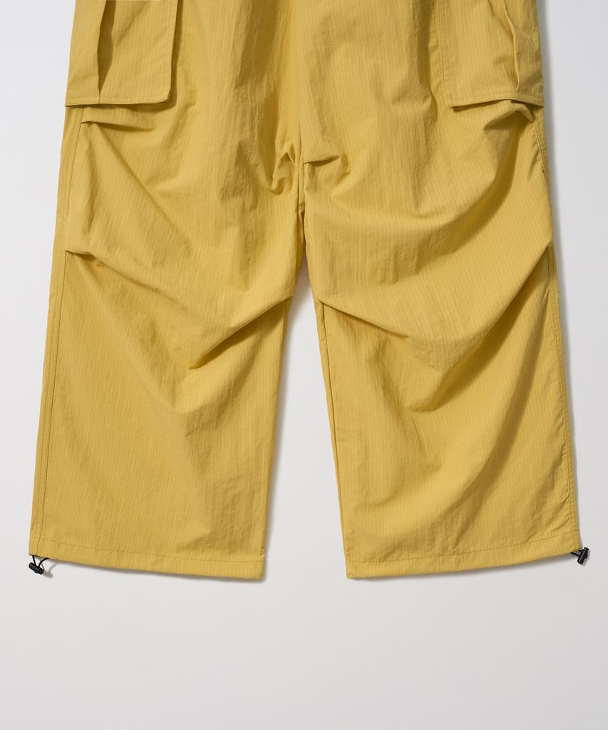 Gameoncheupaeb 8 Buttons Parachute Nylon Pants (Yellow)