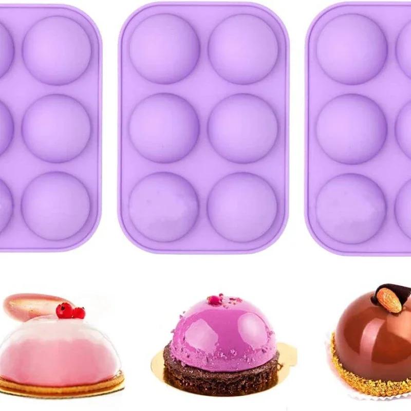 Silicone Bakeware for Pastry Molds, Chocolate Sphere Ball Mold, Pops Cake Mold, Cookies Silicone Mold, Baking Pan