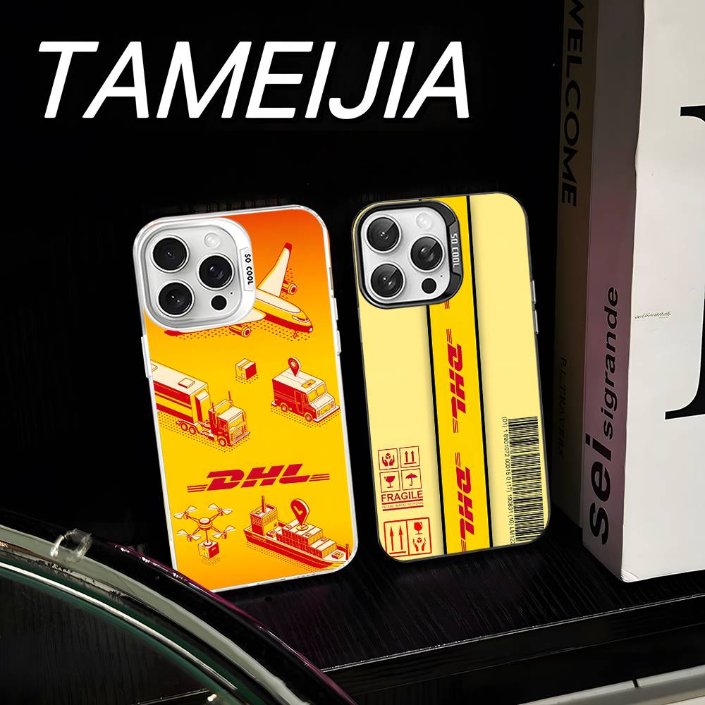 D-DHL-L logo Barevný kryt na telefon Pro iPhone 17 16 15 14 13 12 11 Pro Max Plus Pro