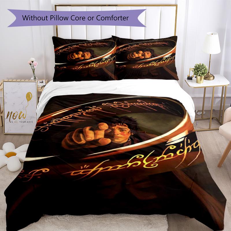 Lord Rings Bed Linen Set Design for Guest Room Machine Washable Perfect Gift for Friends Family