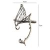 Korean Style Single Side Earrings Antique Gold Color Ear Cuff Retro Elf Ear Clip  Halloween