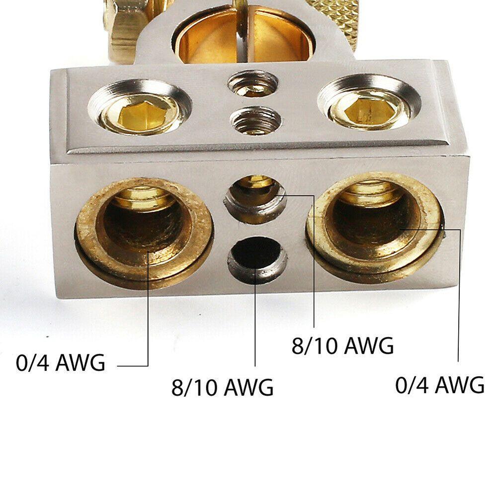 Durable Metal GA AWG Gauge Terminal Clamp Post Car Battery Clamp Car Accessories Car Electronics