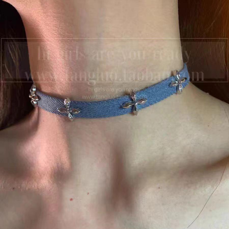 Punk Style Hip-Hop Choker Necklace for Men - High-End Clavicle Chain, Y2K Subculture Jewelry, Sweet & Cool Collar
