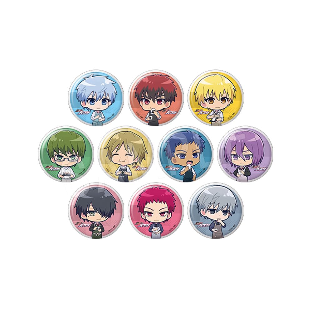Kuroko's Basketball Trading Mini Character Can Badge Onigiri Ver. 10-Piece Box