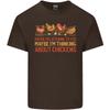 Thinking About Chickens Funny Farm Farmer Unisexs Light Cotton TShirt
