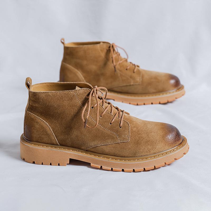 Men's Ankle Boots 2024 Winter Mid Top Boots Outdoor Boots Luxury Brands Classic Design High Top Men Casual Shoes Autumn Choice