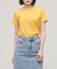 Woman [Cooltandard] Women'S Basic Crew Neck T-Shirt [Mellow Yellow]