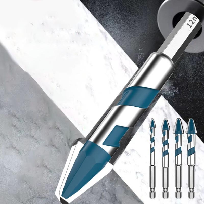 Hexagonal Shank Offset Drill Bit For Wood Glass Ceramic Tile And Concrete With U Shape Helical Flute Design No Water Needed