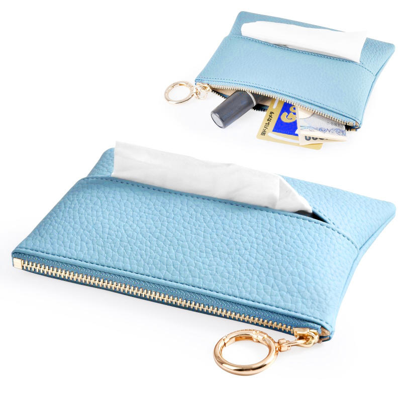 

Tissue Bag PU Leather Napkin Holder Papers Box Home Office Living Room Container Dustproof Storage Table Decoration