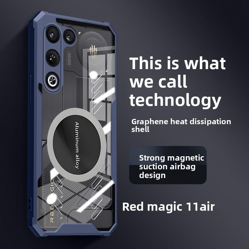 For ZTE Nubia Red Magic 11 Air Case Hard Heat Dissipation Magnetic Protective Back Cover Case For Red Magic 11 Air Phone Shell