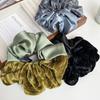 Elegant French Velvet and Satin Hair Band with Original Print and Exquisite Design