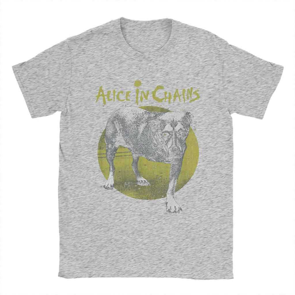 Πρωτότυπα μπλουζάκια Alice in Chains Band Dog Ανδρικά Μπλουζάκια με Στρογγυλή Λαιμόκοψη Βαμβακερά Μπλουζάκια Μουσική Heavy Metal Κοντομάνικα Μπλουζάκια Μεγάλα Μεγέθη Ρούχα