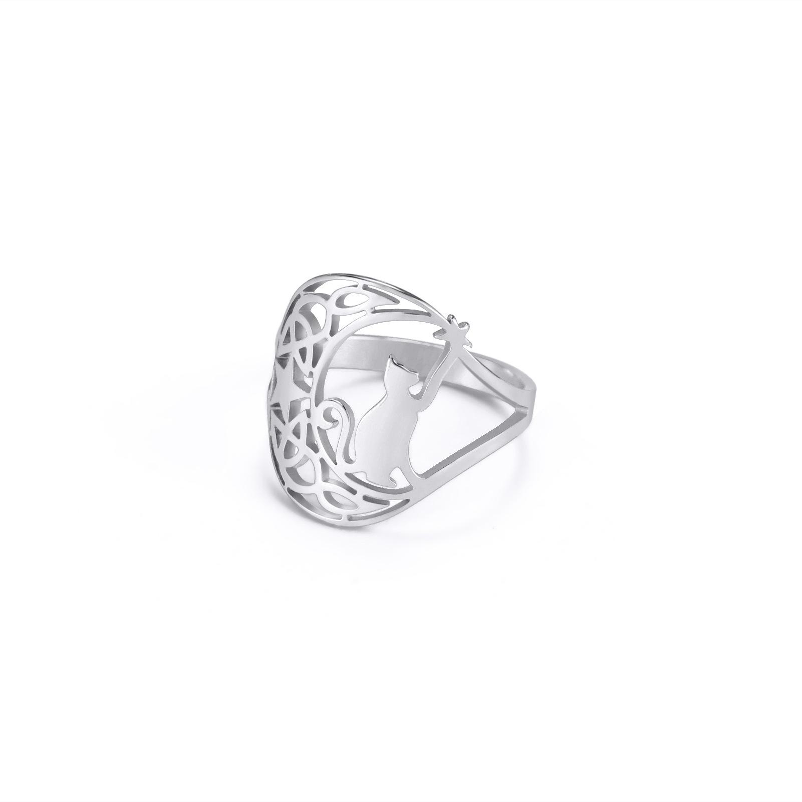 

Cute Cat Celtic Knot Ring Women s Fashion Animal Theme Jewelry Birthday Gift no. 6