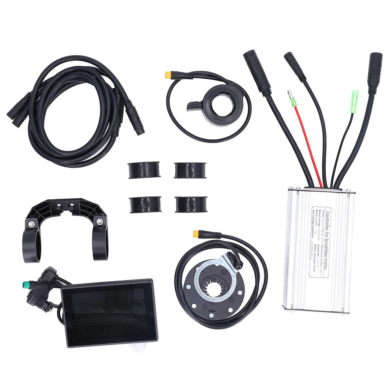 

Комплект модифицированного контроллера литиевой батареи для велосипеда, полностью водонепроницаемый комплект с контроллером 22А и ЖК-дисплеем 8S для 500 Вт