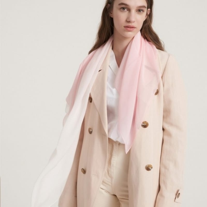 BB’DE SOLI’DE Gradation silk scarf 2color