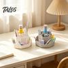 Talos Rotating Pen Holder with 9 Compartments, 360 Degree Silent Smooth Spinning Pencil Organizer for Desk, Desktop Storage Box, Art Supplies