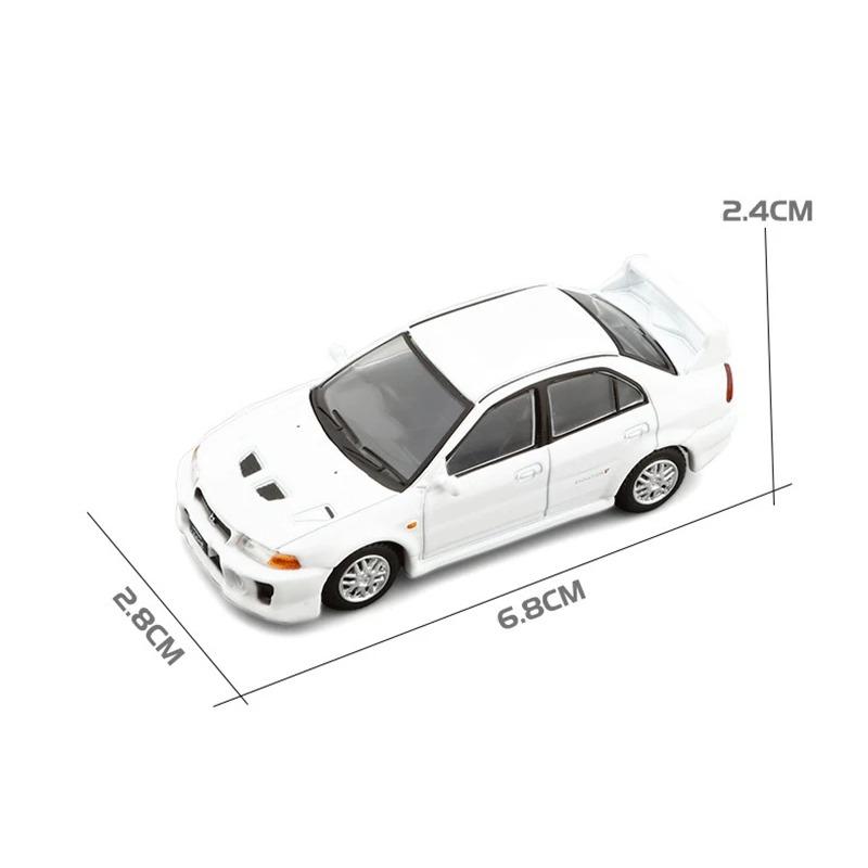 

1/64 Mitsubishis Lancer Evolution V Five Alloy Sports Car Model Diecasts Metal Race Car Vehicles Model Miniature Scale Kids Gift белый