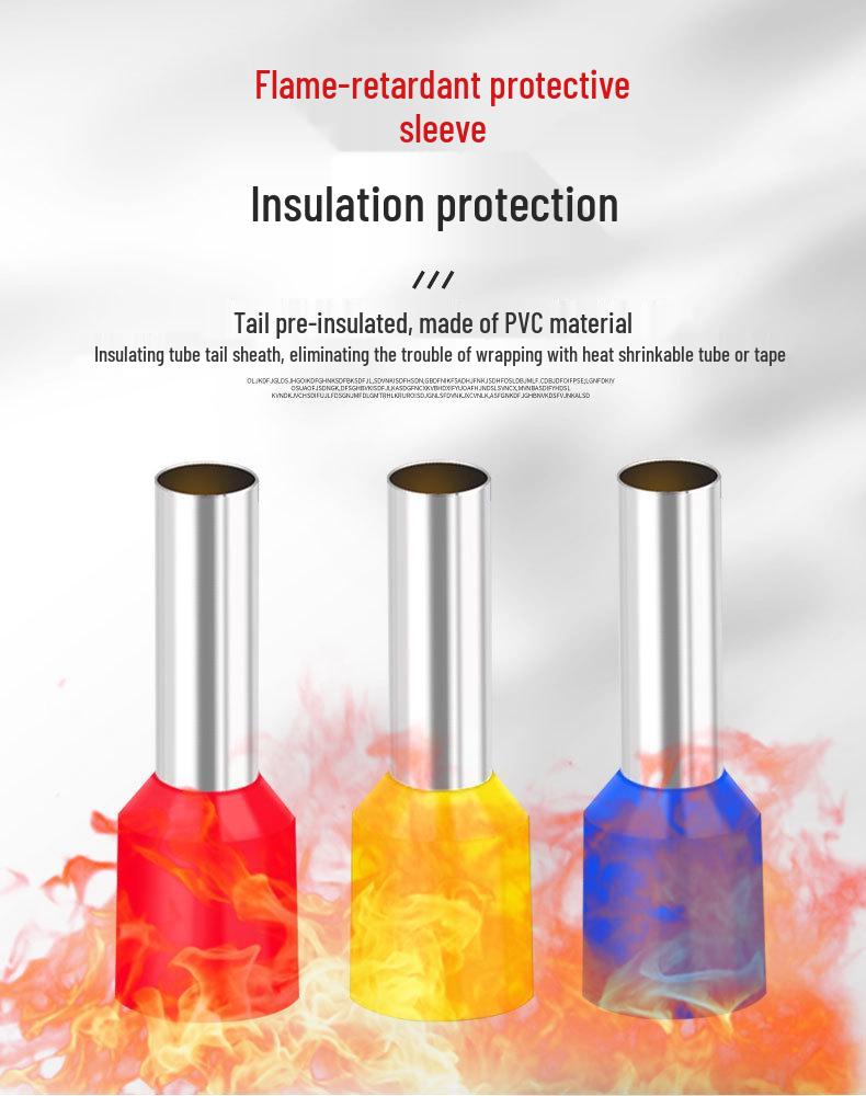 HSC8 6-4 Insulated Tubular Terminal Crimping Pliers Set