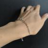 Серебряный браслет с фианитами, вес изделия 2,75 гр (2206361)