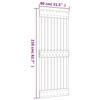 VidaXL Porte coulissante et kit de quincaillerie 80x210 cm pin massif, porte intérieure, porte de grange intérieure 3203047