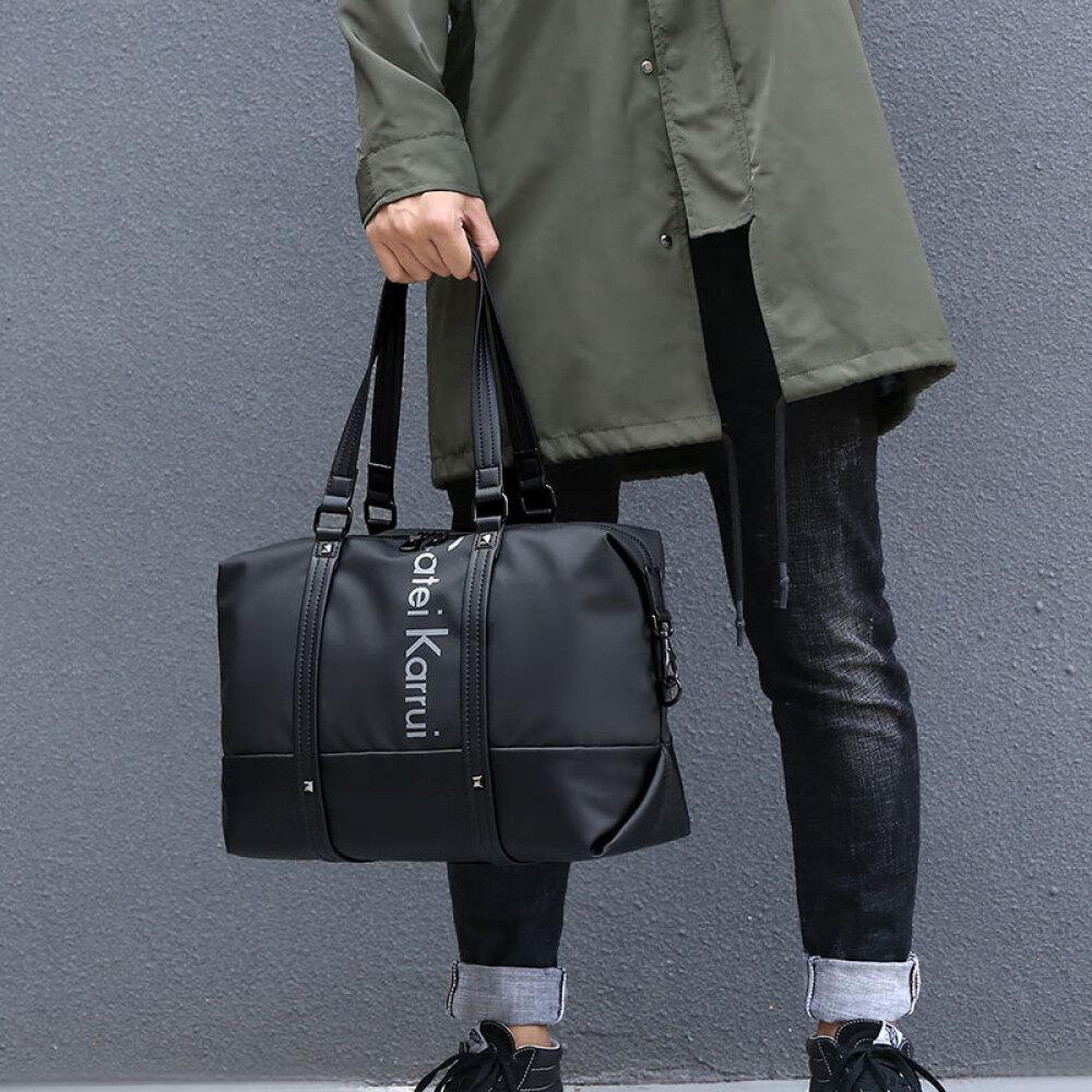 Men's travel bag Portable business trip large capacity luggage bag short travel storage bag length 46cm wide 22cm high 26cm
