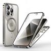 For iPhone 15 14 Pro Max 360 ° All Inclusive Protectives Case Magnetic Safety Wireless Charging Aluminum Alloy Protective Cases