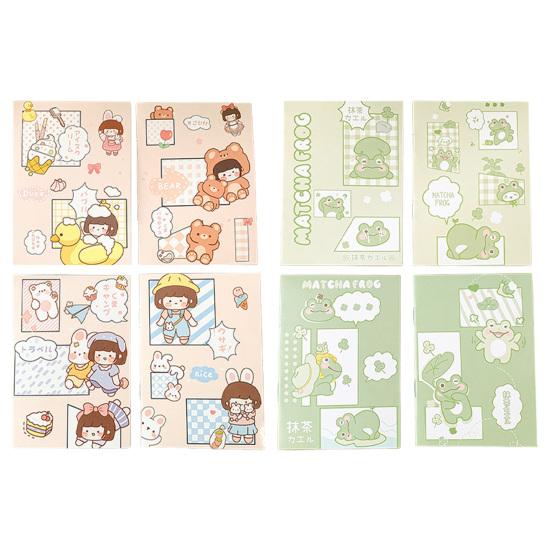 8Pcs Cute Cartoon Pocket Notebook for Students Soft Cover Memo Pad for School Office Portable Mini Journal for Notes Lists Fun Gift for Kids Teachers