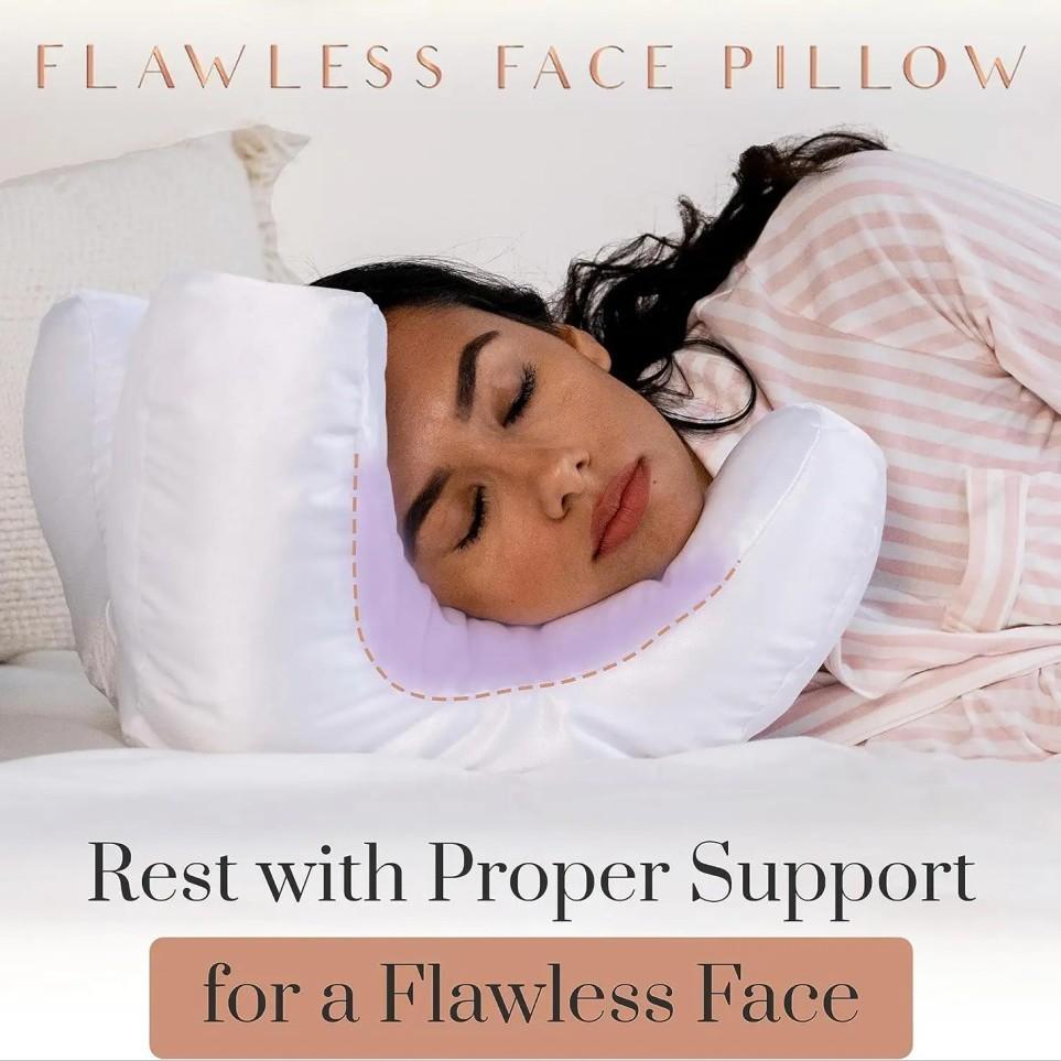 Butterfly Shape Cotton Memory Foam Pillow For Comfortable Sleep And Makeup Protection For Adults