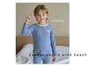 88273 Kinder Woll-Lycra Herbst/Winter Pyjama-Set 2025 - Jungen Langarm Homewear