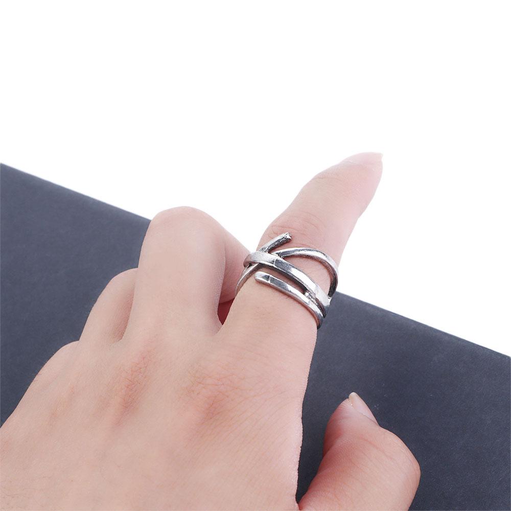 Numeral Punk Style Twist Korean Style Ring Couple Ring Female Finger Ring Opening Adjustable Ring