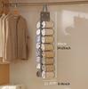 1PC Storage Bag Clothes Hanger Compartment Hanging Organiser Clothes Hanger Foldable Leggings Organiser Wardrobe Roll Organiser