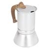Moka Herd Kaffeekocher Professioneller Metall Italienischer Kaffeekocher für Zuhause Reise Silber 150ml