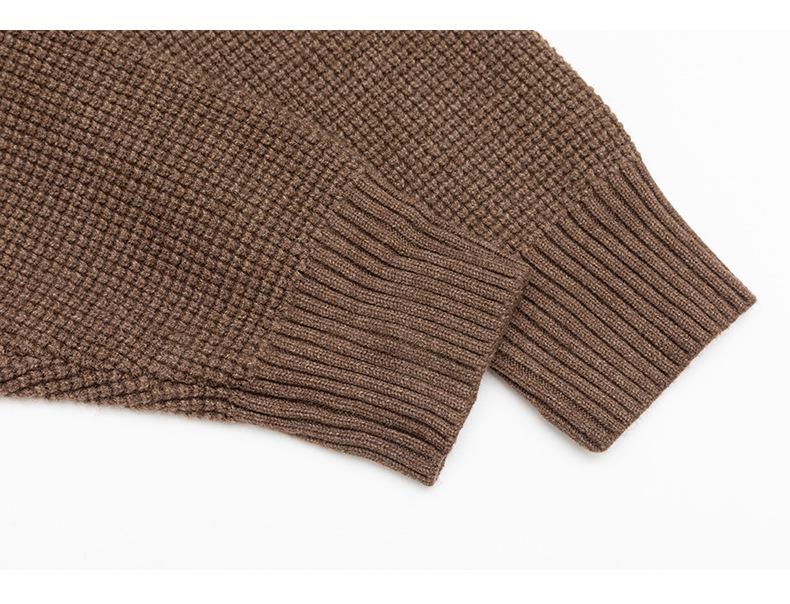 Mu Yuan Unisex Single-Breasted Cardigan - Autumn/Winter Loose Knit Sweater