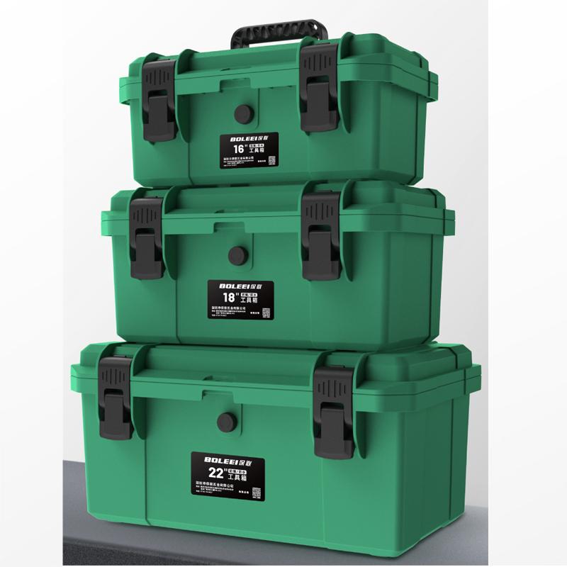 Portable Plastic Tool Box Waterproof Professional Multifunctional Electrician Storage Protective Shockproof Suitcase Tool Box