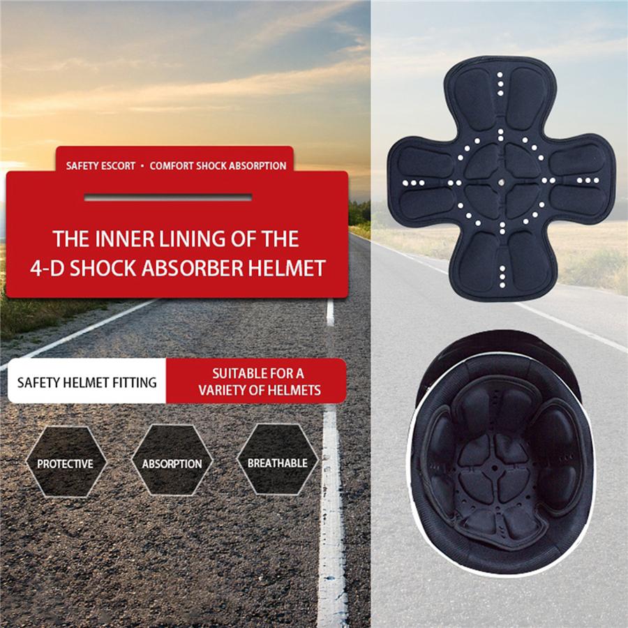 Helmet Inner Protection Pad Inner Lining Of the 4-D Shock Absorber Breathable for Motorcycle Racing Riding Outdoor