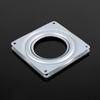 4in Galvanized Steel Rotating Plate Display Base Turntable Square Display Stand Desk Tool