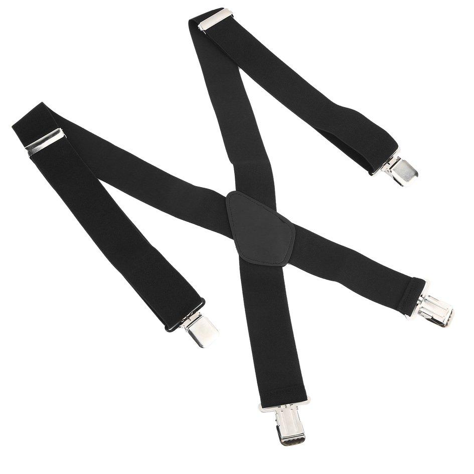 Men Women Clip-on Suspenders Elastic Y-Shape Adjustable Braces Solids Unisex USA Men Women Clip-on Suspenders Elastic Y-Shape Adjustable Braces Solids Unisex USA