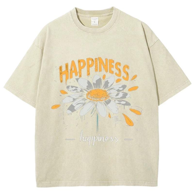 Malibu Beach Washed T-Shirt Women Letter Printing Cotton T Shirt Comfortable Crewneck Tops Casual Oversized Tees Female Clothes