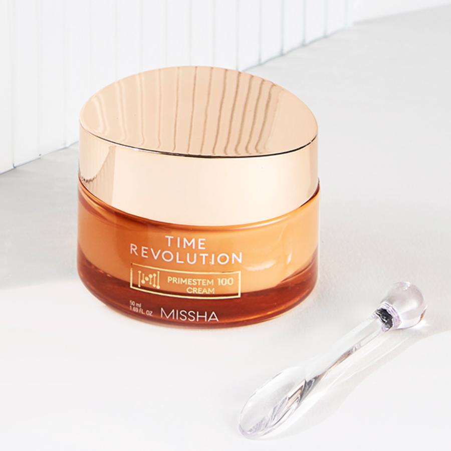 MISSHA Time Revolution Prime Stem 100 Crème 50ml Hydratant Fermeté Anti-Âge pour une Peau Jeune