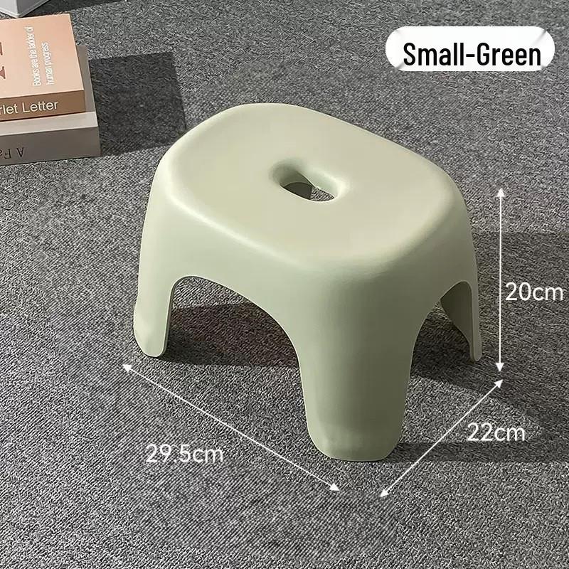 Compact Multi-Use Plastic Stool for Home - Living Room, Bathroom, and Kids' Room