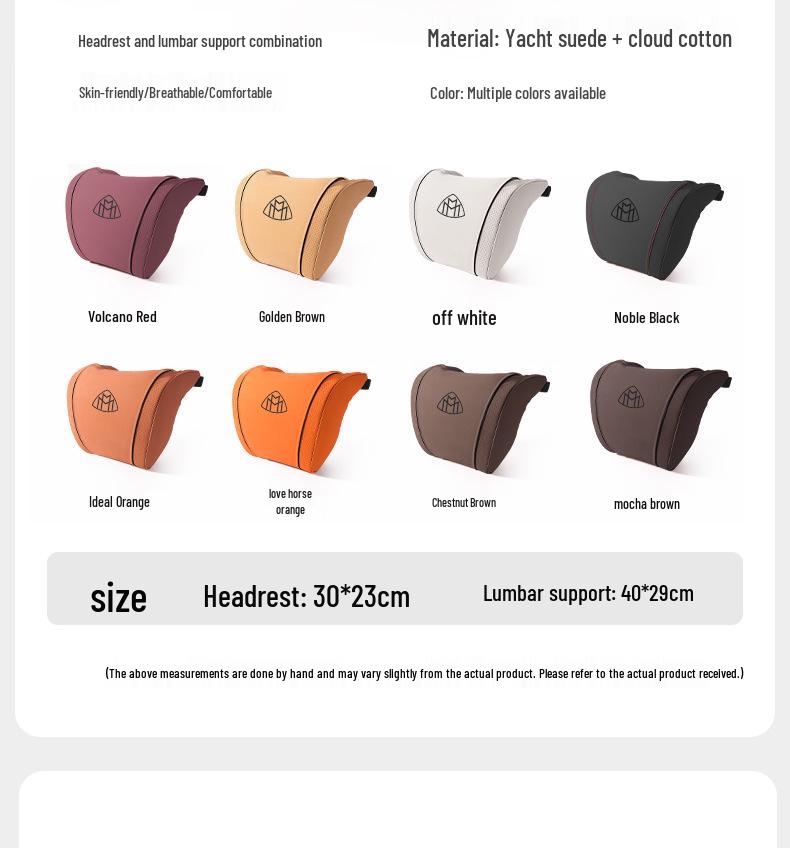 Maybach S-Class & GLS Neck and Lumbar Support Headrest