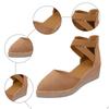Hot Sale Sandals Women'S Pointed Toe Suede Wedge Sandal With Thick Soles Comfortable Slip And Cutout Design Suitable Sandalias