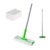 CLEANHOME Stěrka na podlahu, Mop na podlahu, 4dílná tyč, Nastavitelná délka (40-120 cm), Mop na mokré/suché čištění, na balkony, vchody, podlahy, okna a podlahy,