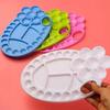 Clover Shaped Multi Compartment Paint Palette Portable Art Painting Tray Pigment Mixing Plate Artist Drawing DIY Craft Supplies