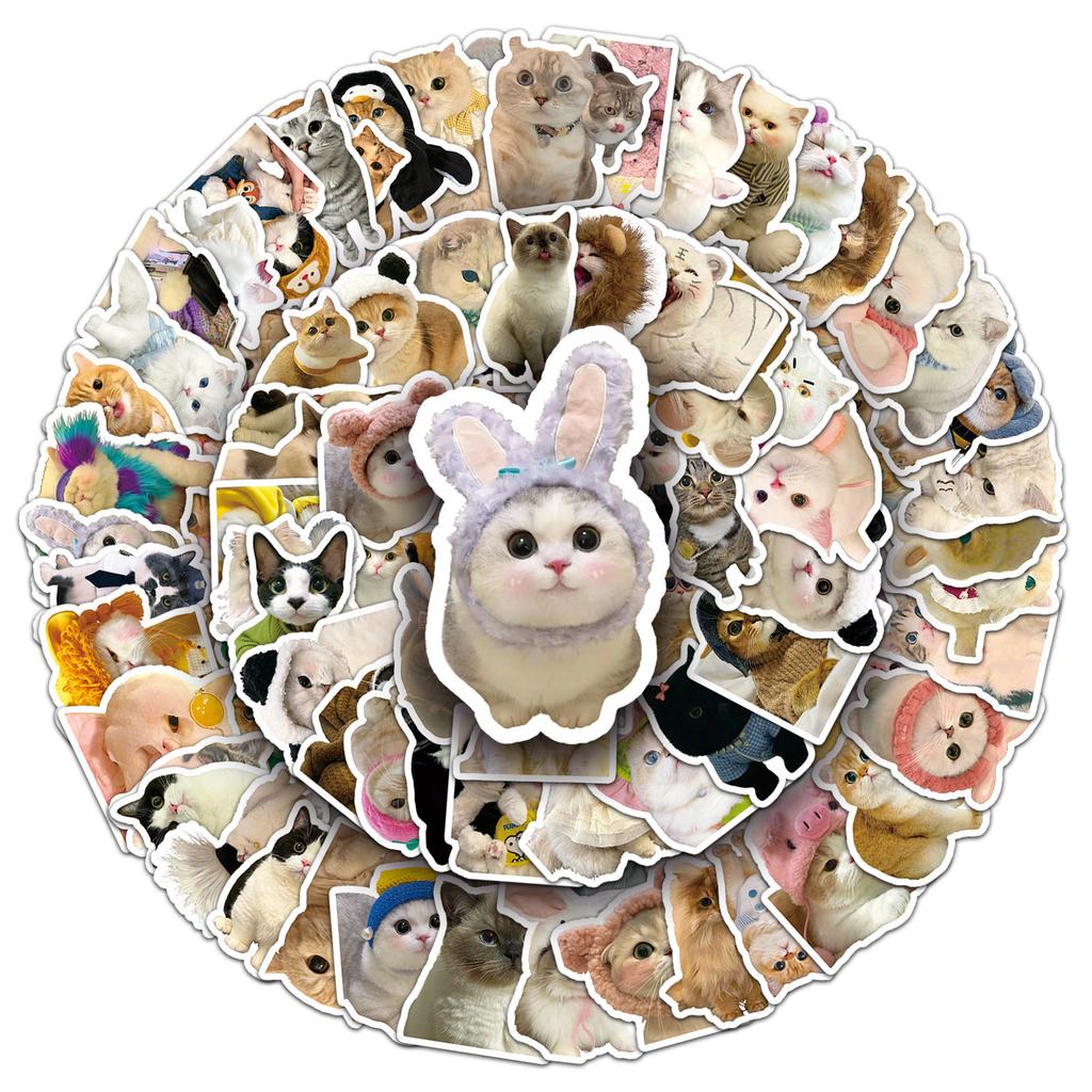 100 PC Cute Pet Animal Decoration Mobile Computer Stickers
