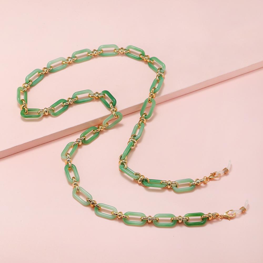 

Acrylic Glasses Chain Lightweight Colorful Glasses Chain Fashion Eyewear Chain Affordable Sunglasses Eyewear Lanyard For Daily світло-зелений колір