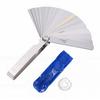32 Blade Feeler Filler Gauge Stainless Steel Dual Marked Metric and Imperial Gap Measuring Tool