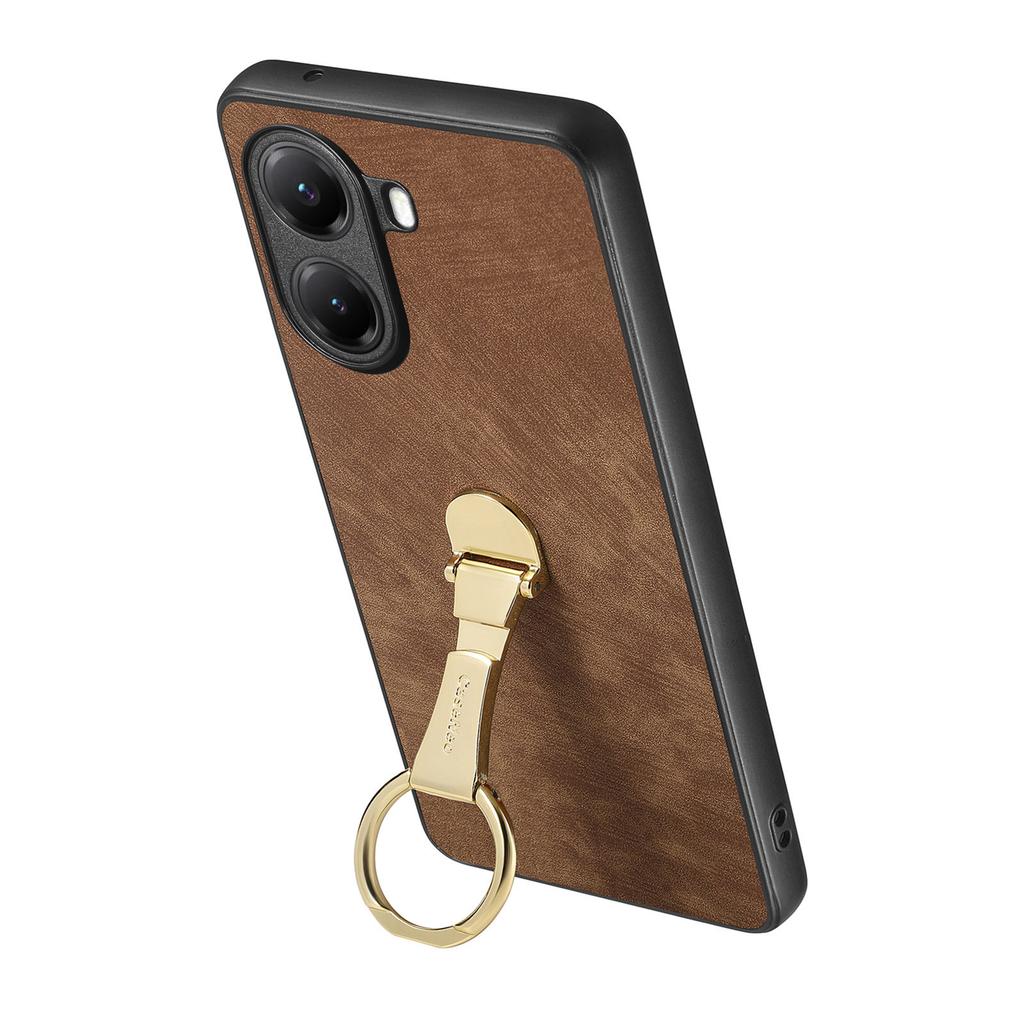 CASENEO D22 For Xiaomi Poco X7 Pro 5G/Xiaomi Redmi Turbo 4 5G Case Folding Kickstand Retro Leather Back Phone Cover