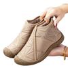 Thickened snow boots women's winter waterproof and non-slip velvet warm-soled mid-top cotton shoes simple women's cotton shoes