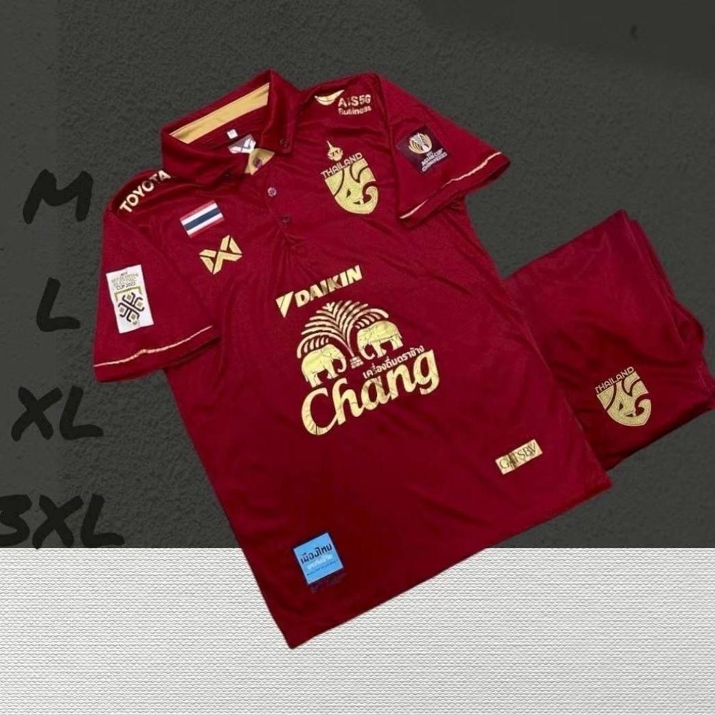 

ТАИЛАНД, национальный футбол, тренировочный трикотаж, быстросохнущая рубашка с воротником-поло, полиэстер с короткими рукавами, унисекс, мужская и женская униформа